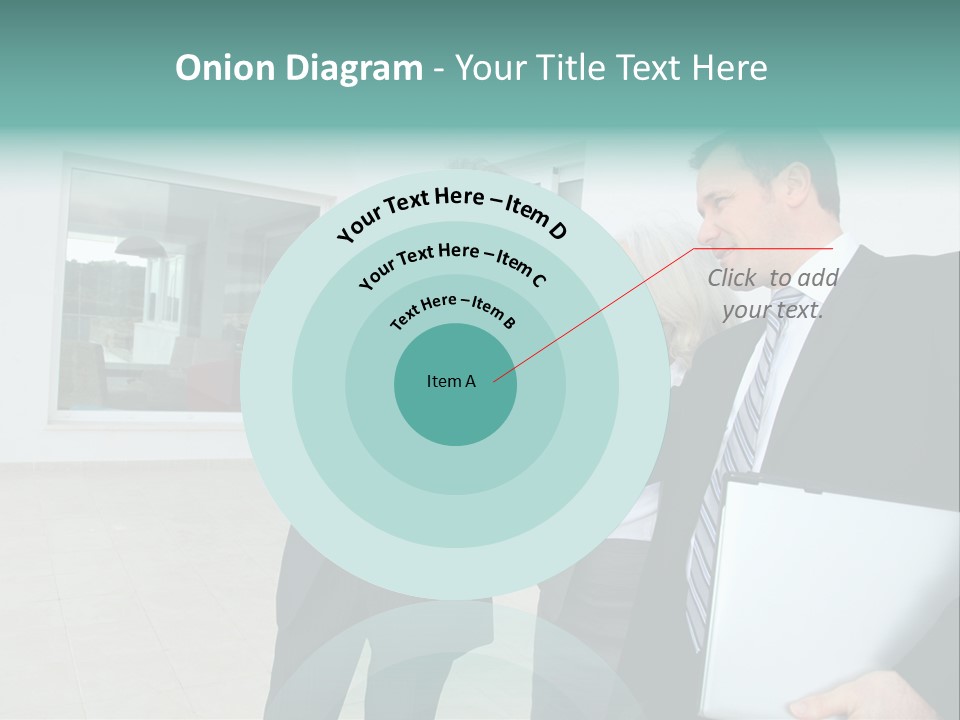 Woman Senior Showing PowerPoint Template