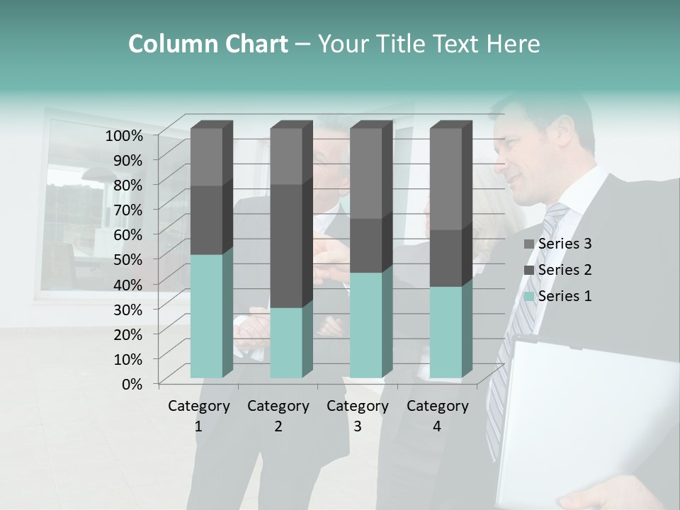 Woman Senior Showing PowerPoint Template