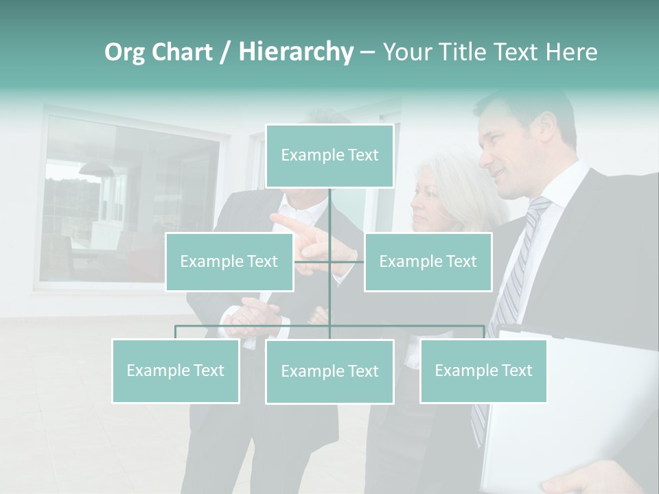 Woman Senior Showing PowerPoint Template