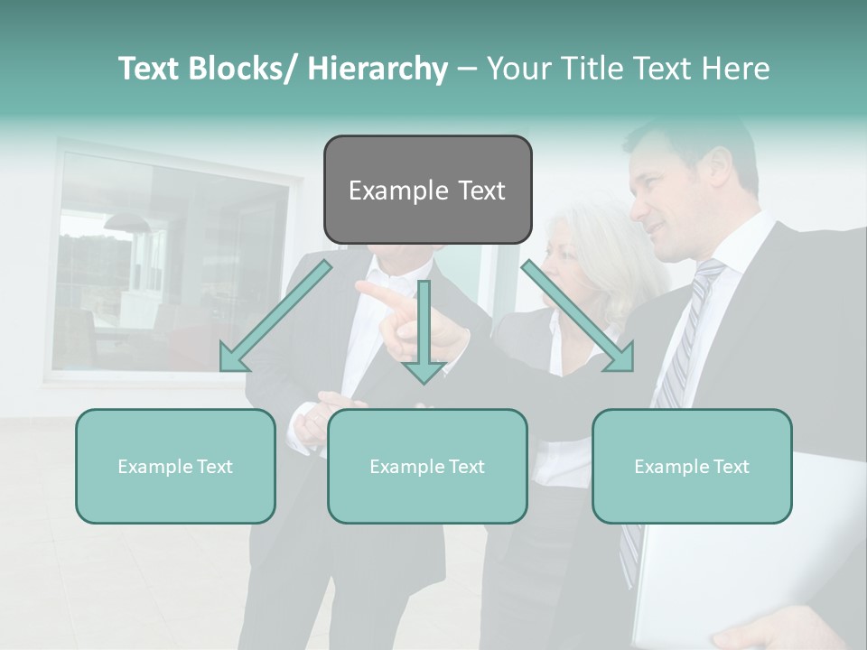 Woman Senior Showing PowerPoint Template