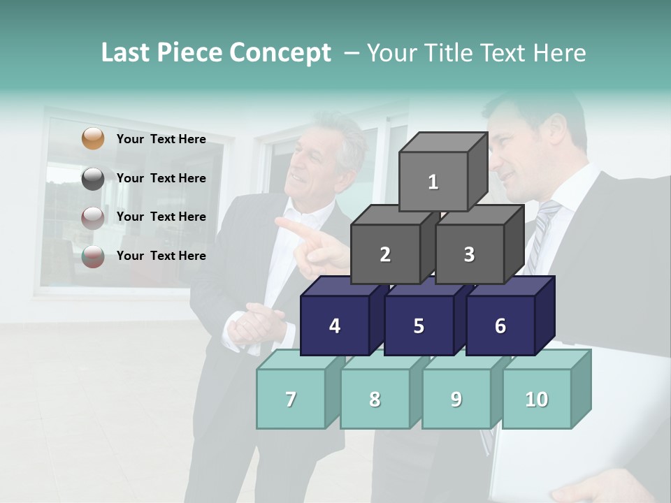 Woman Senior Showing PowerPoint Template