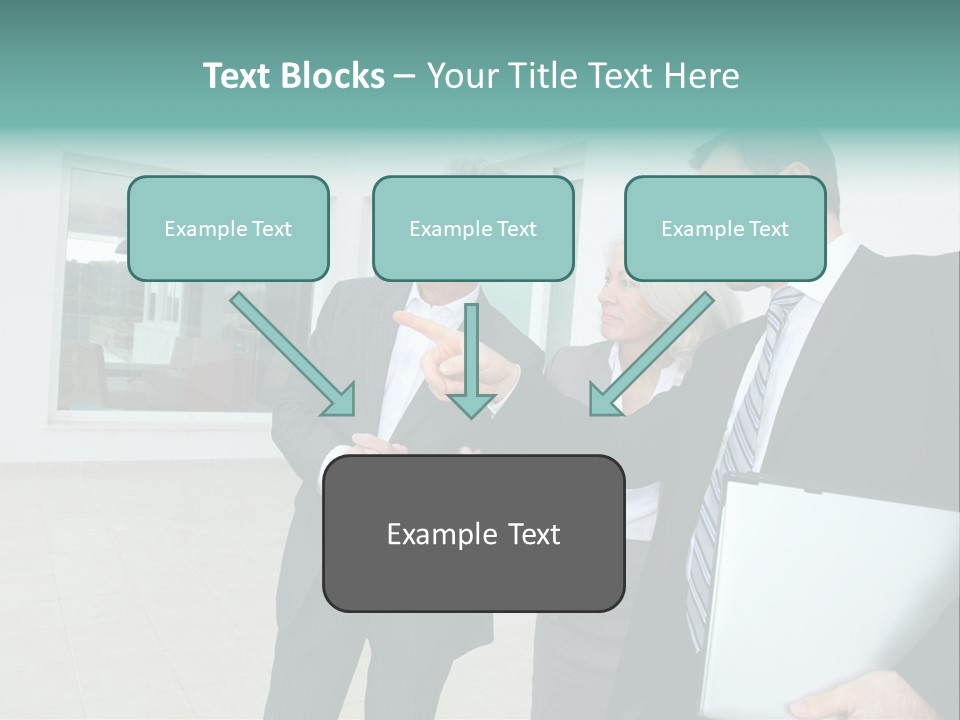Woman Senior Showing PowerPoint Template