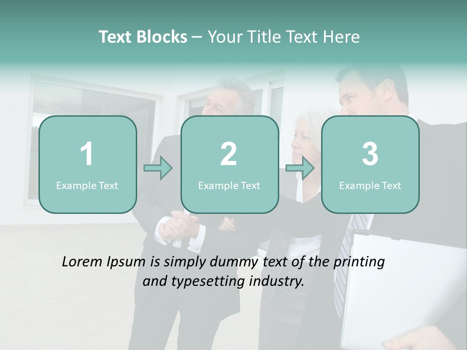 Woman Senior Showing PowerPoint Template