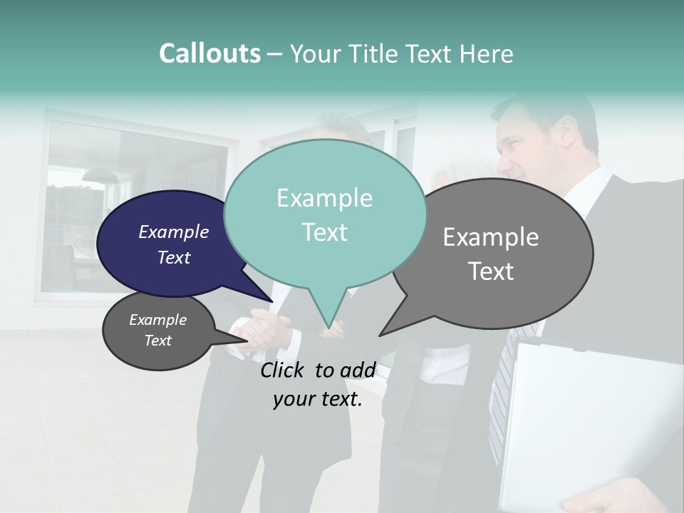 Woman Senior Showing PowerPoint Template