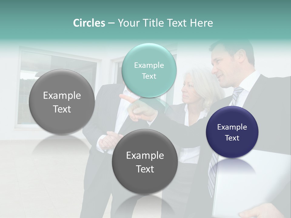 Woman Senior Showing PowerPoint Template