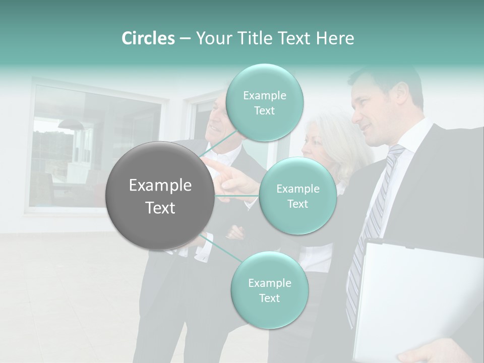 Woman Senior Showing PowerPoint Template