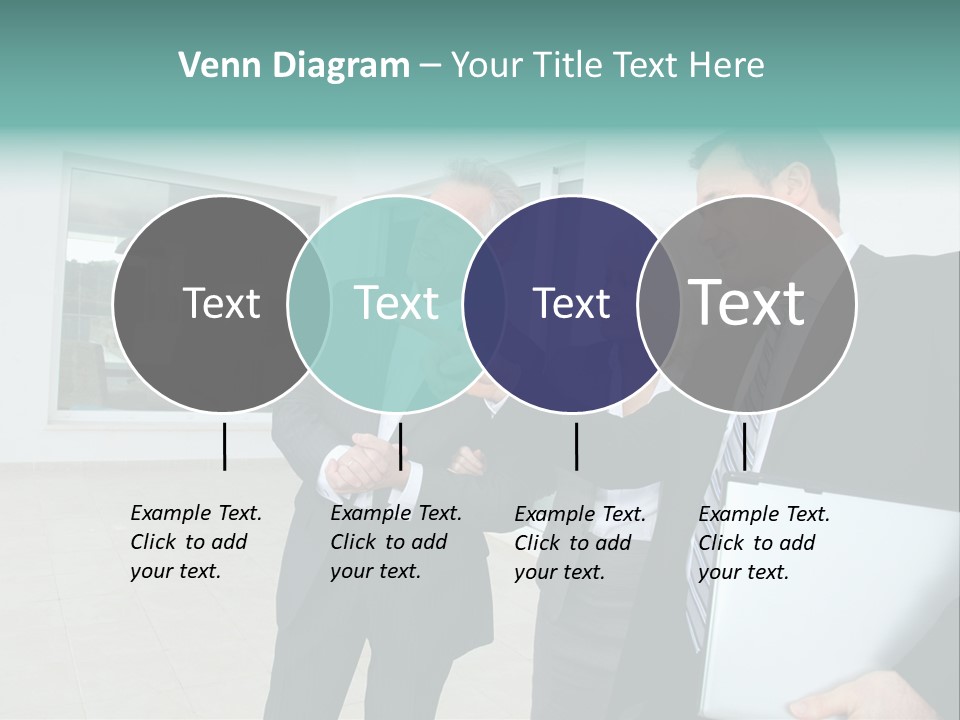 Woman Senior Showing PowerPoint Template