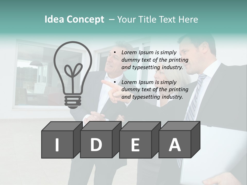 Woman Senior Showing PowerPoint Template