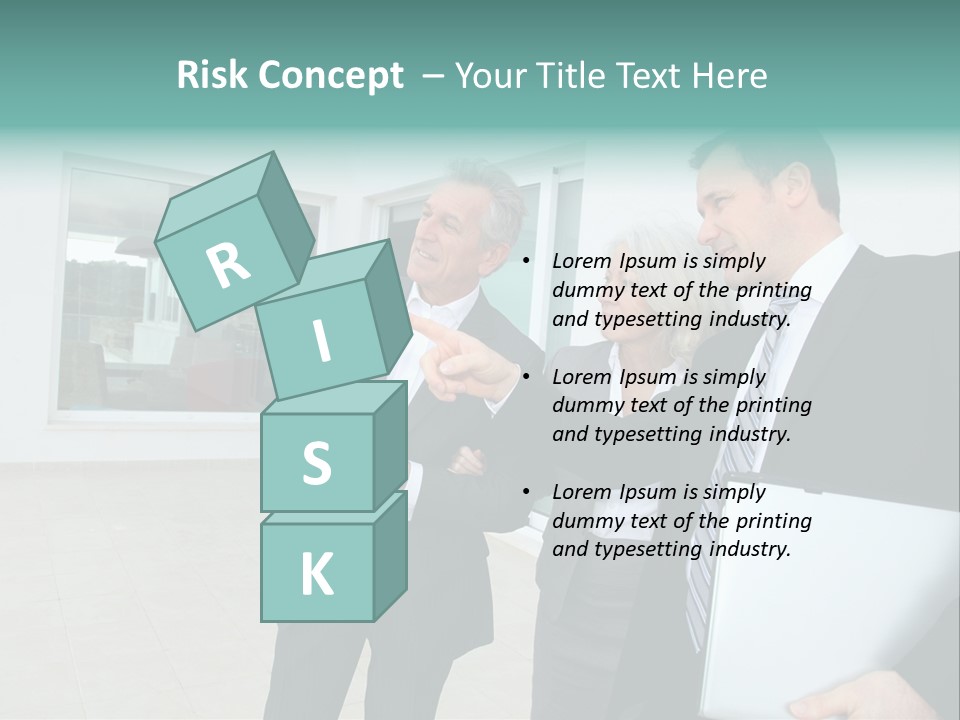 Woman Senior Showing PowerPoint Template