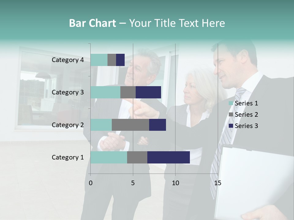 Woman Senior Showing PowerPoint Template