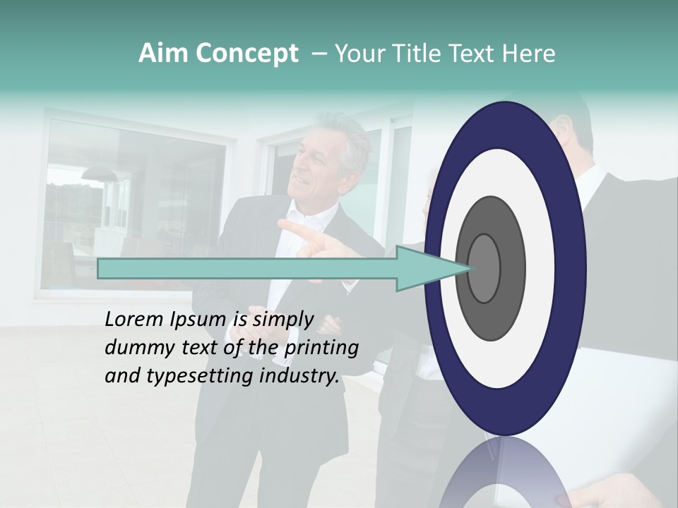 Woman Senior Showing PowerPoint Template