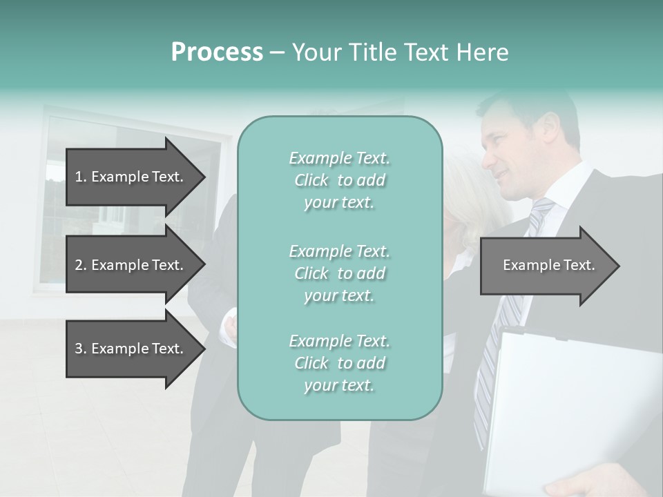 Woman Senior Showing PowerPoint Template