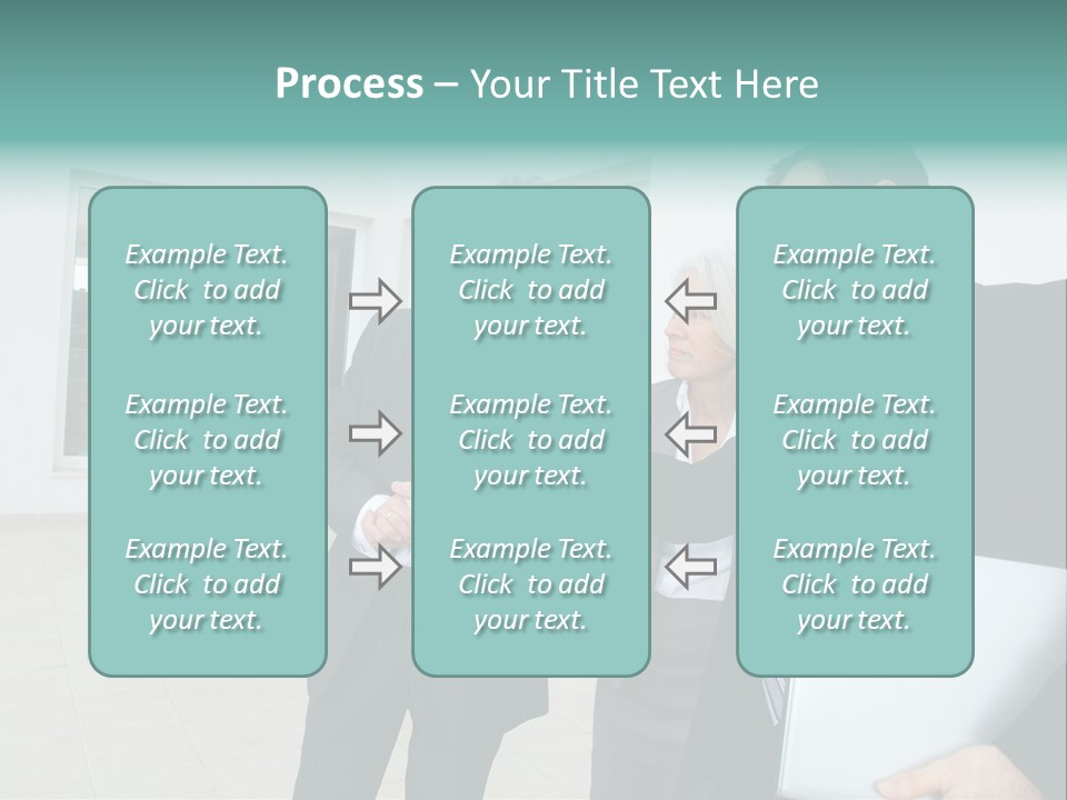 Woman Senior Showing PowerPoint Template