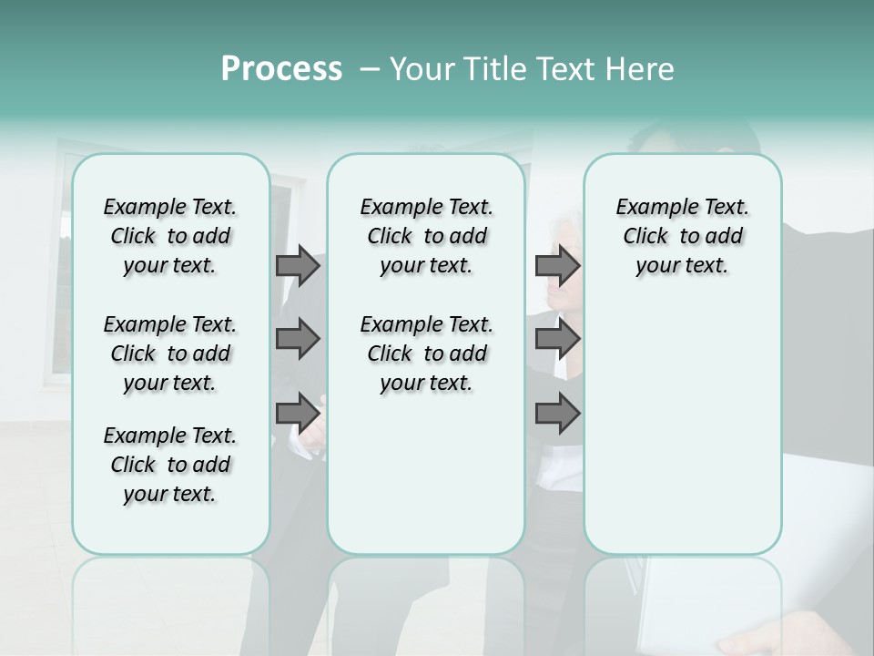 Woman Senior Showing PowerPoint Template