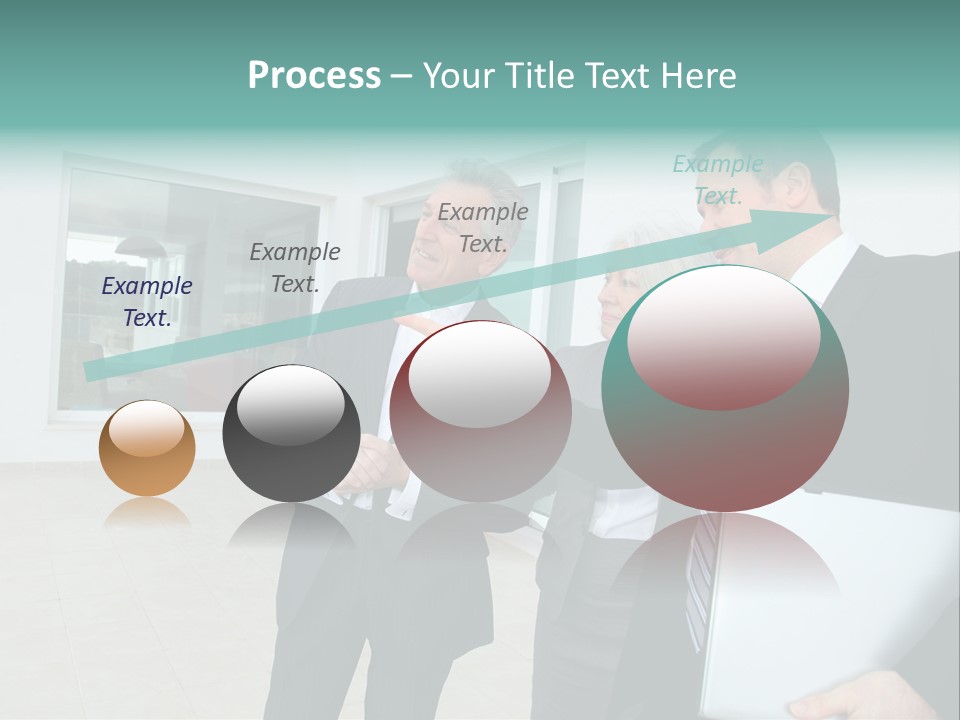 Woman Senior Showing PowerPoint Template