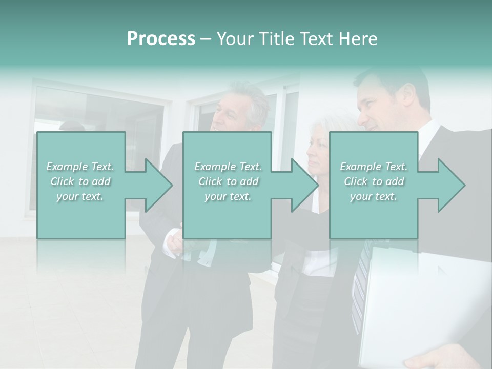 Woman Senior Showing PowerPoint Template