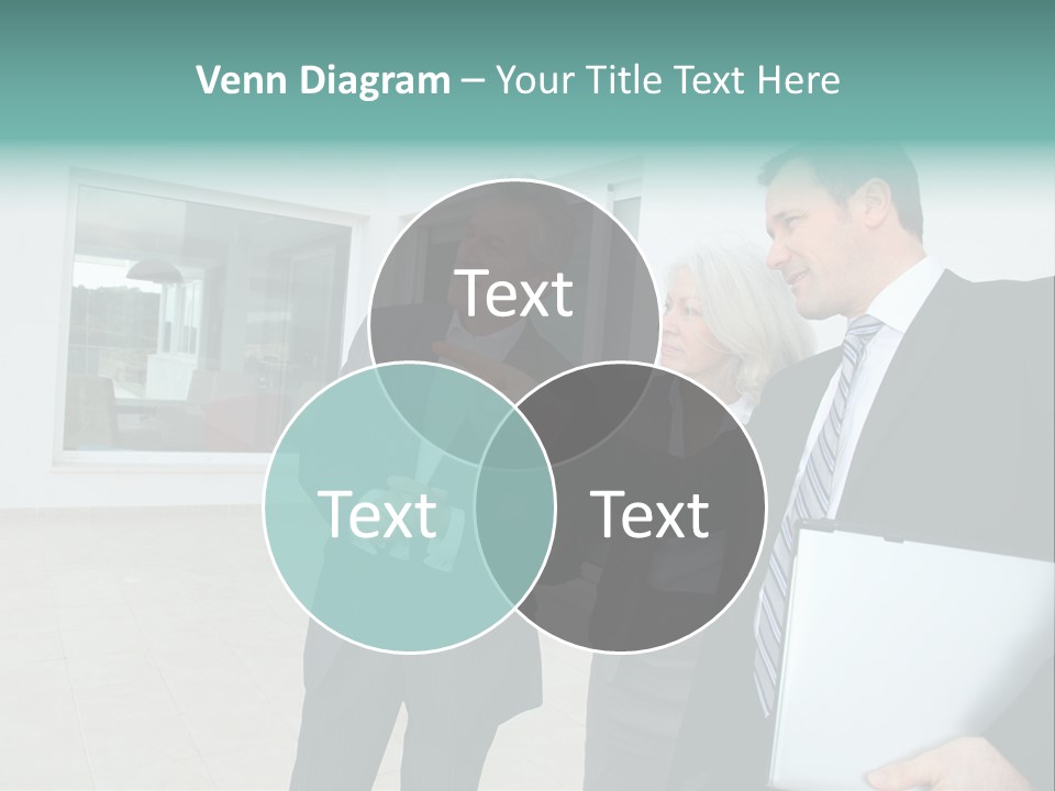 Woman Senior Showing PowerPoint Template