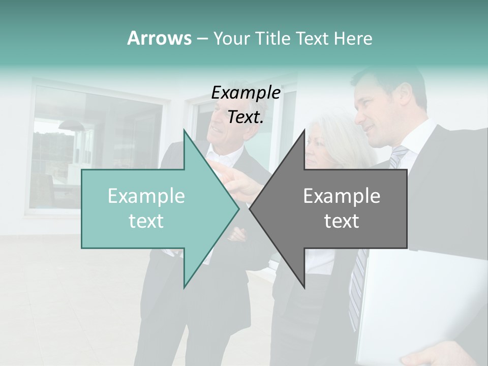 Woman Senior Showing PowerPoint Template