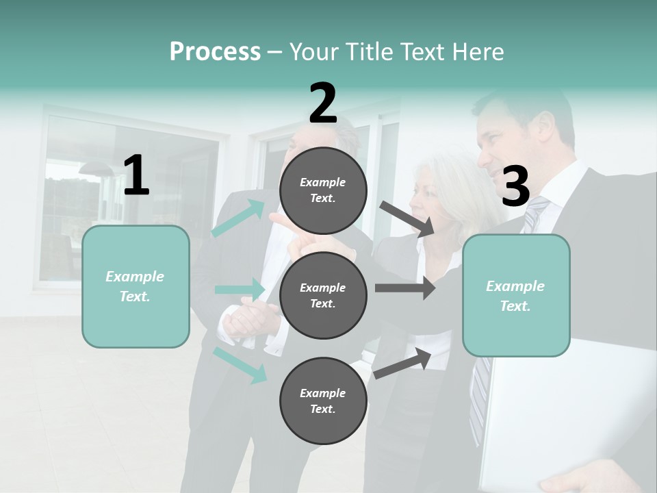 Woman Senior Showing PowerPoint Template