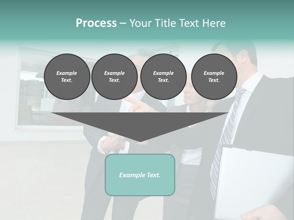 Woman Senior Showing PowerPoint Template
