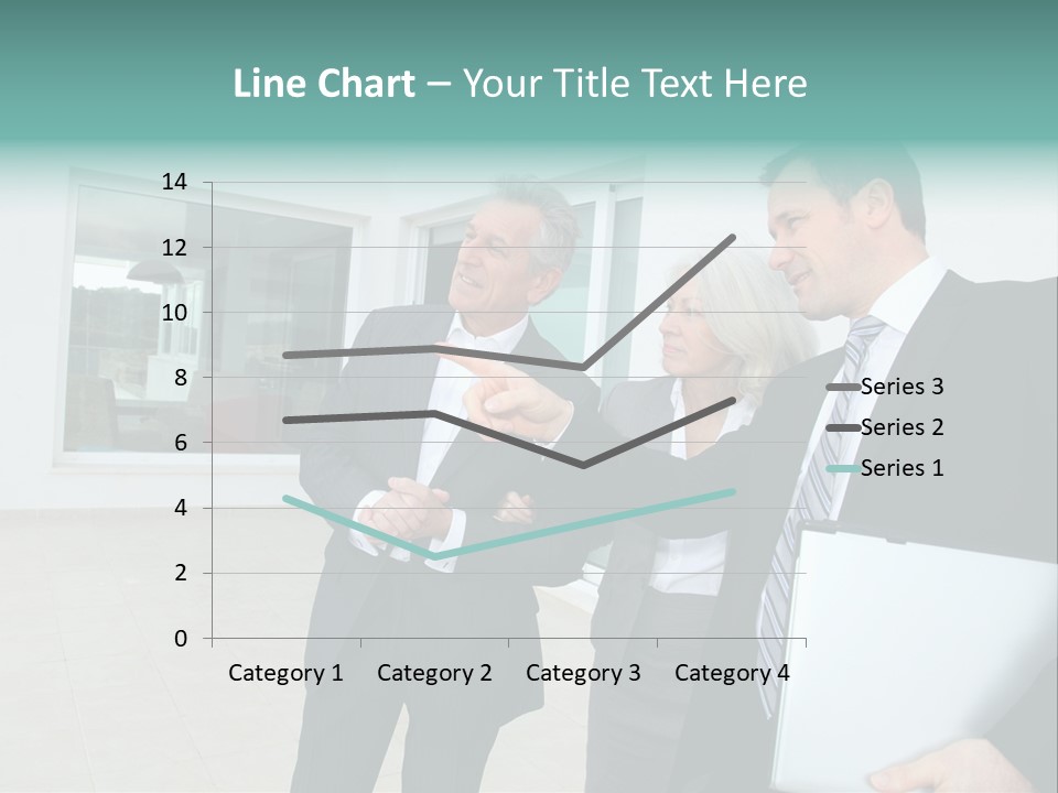 Woman Senior Showing PowerPoint Template