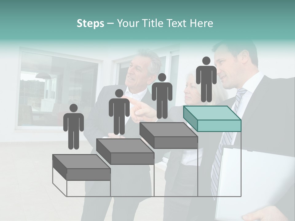 Woman Senior Showing PowerPoint Template