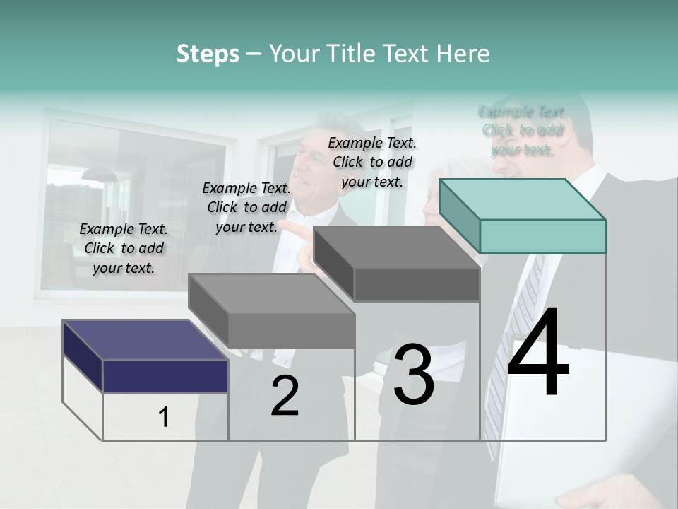 Woman Senior Showing PowerPoint Template
