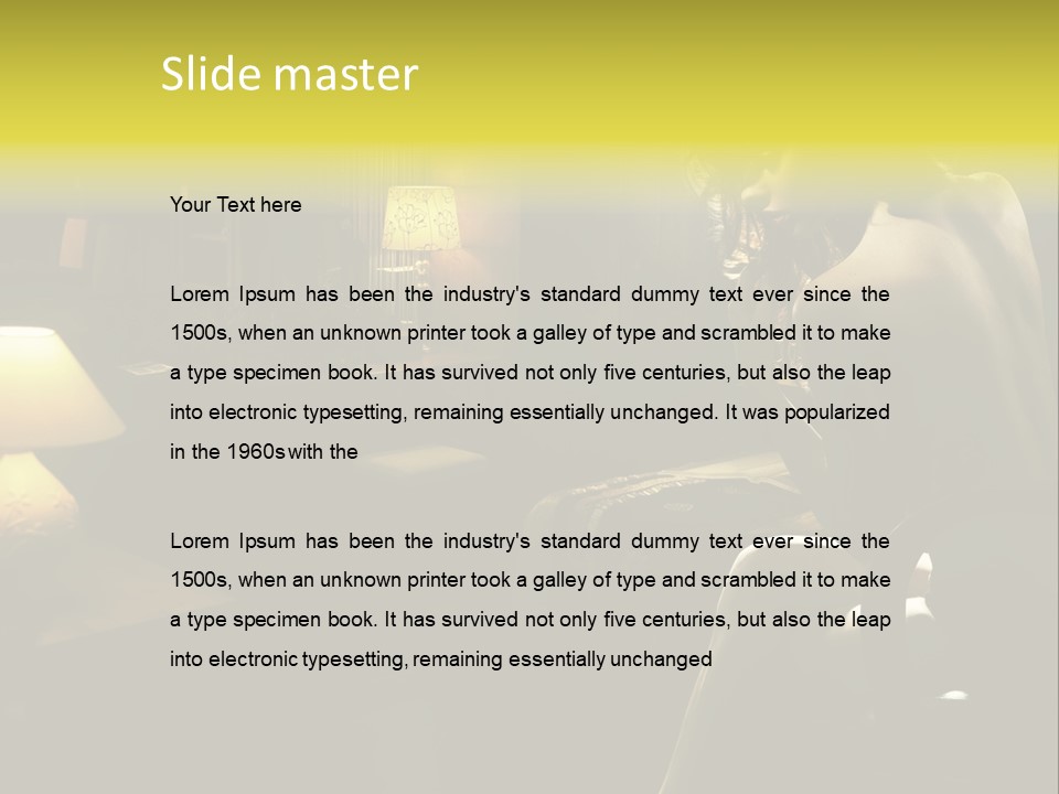 Sit Style Rays PowerPoint Template