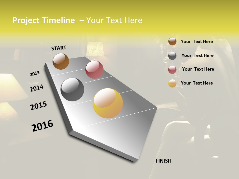 Sit Style Rays PowerPoint Template