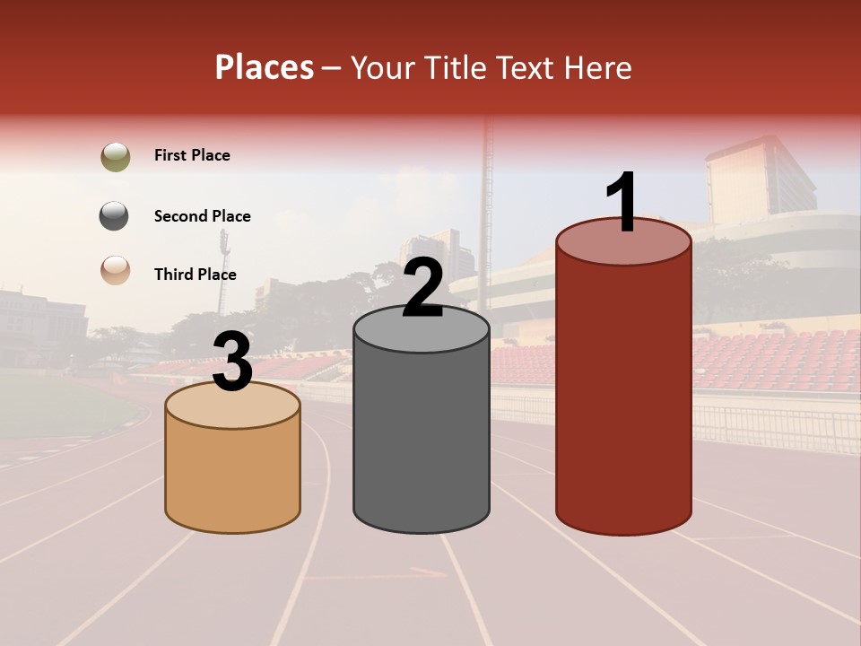 Course Arena Track PowerPoint Template