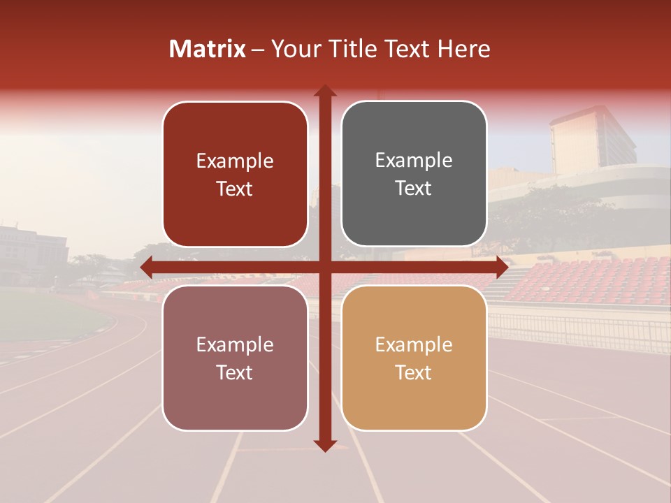 Course Arena Track PowerPoint Template