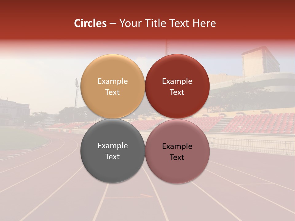 Course Arena Track PowerPoint Template