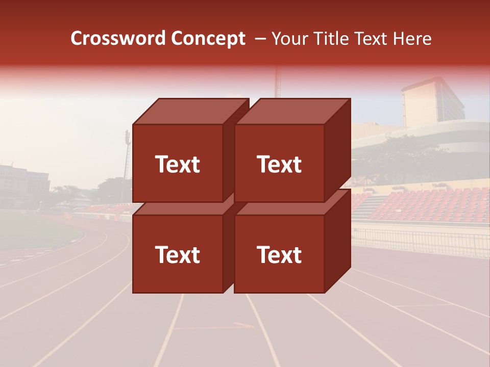 Course Arena Track PowerPoint Template
