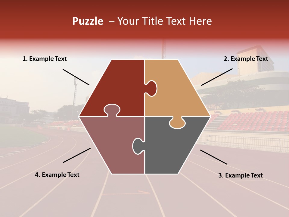 Course Arena Track PowerPoint Template