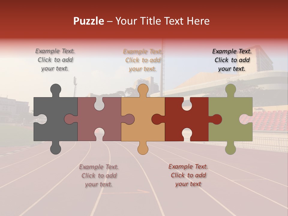 Course Arena Track PowerPoint Template