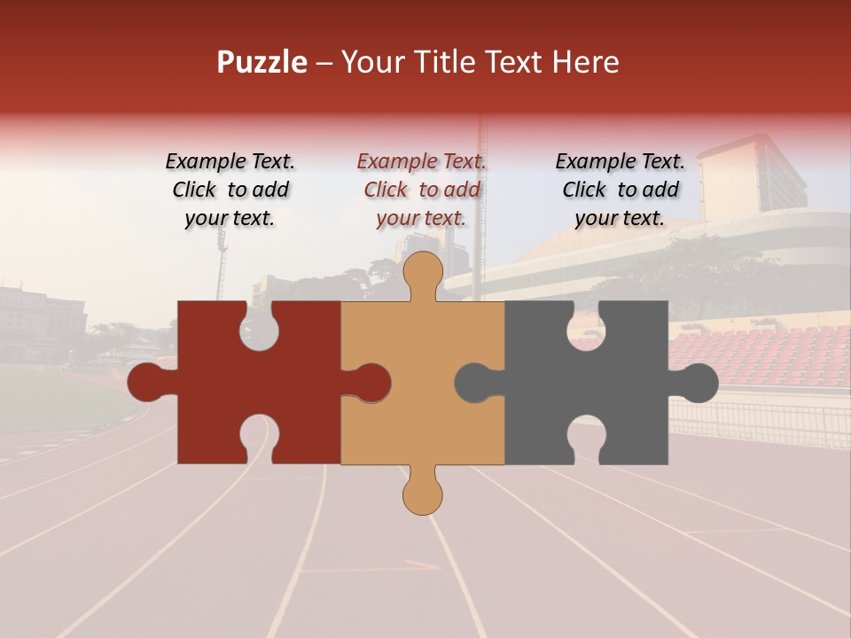 Course Arena Track PowerPoint Template