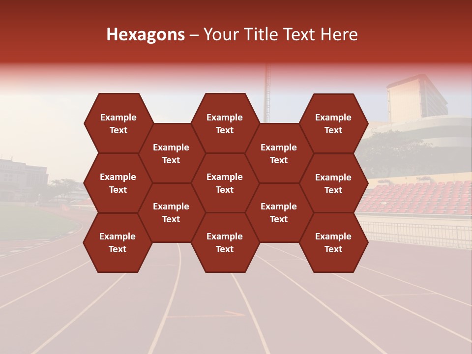 Course Arena Track PowerPoint Template