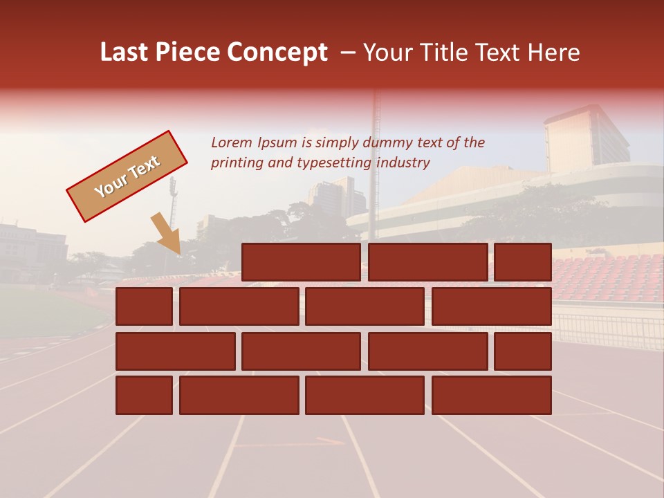 Course Arena Track PowerPoint Template