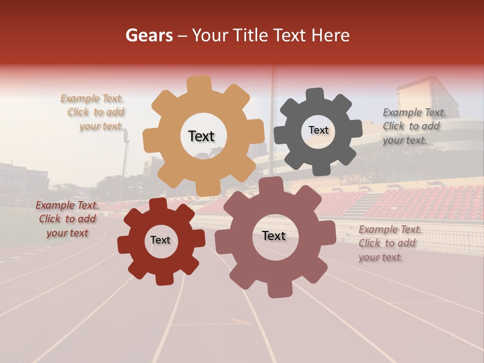 Course Arena Track PowerPoint Template