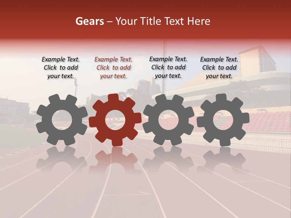 Course Arena Track PowerPoint Template