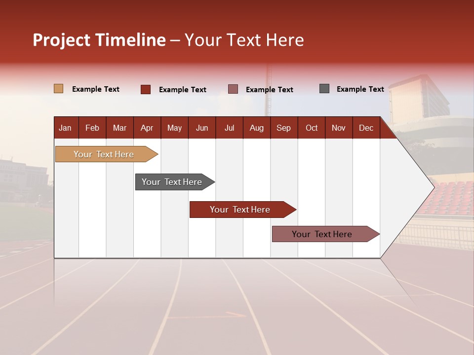 Course Arena Track PowerPoint Template