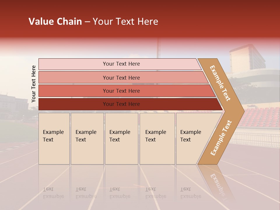 Course Arena Track PowerPoint Template