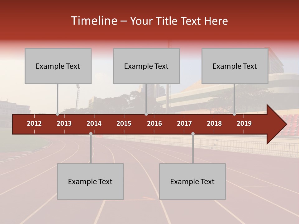 Course Arena Track PowerPoint Template