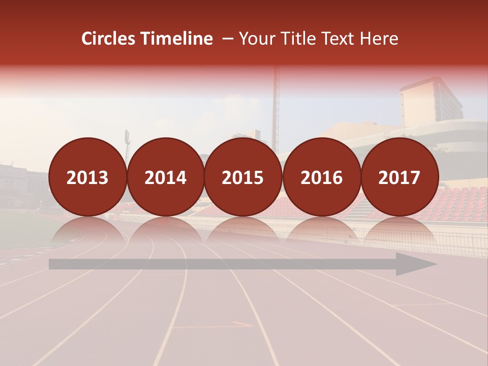 Course Arena Track PowerPoint Template