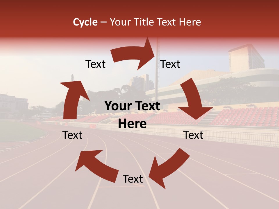 Course Arena Track PowerPoint Template