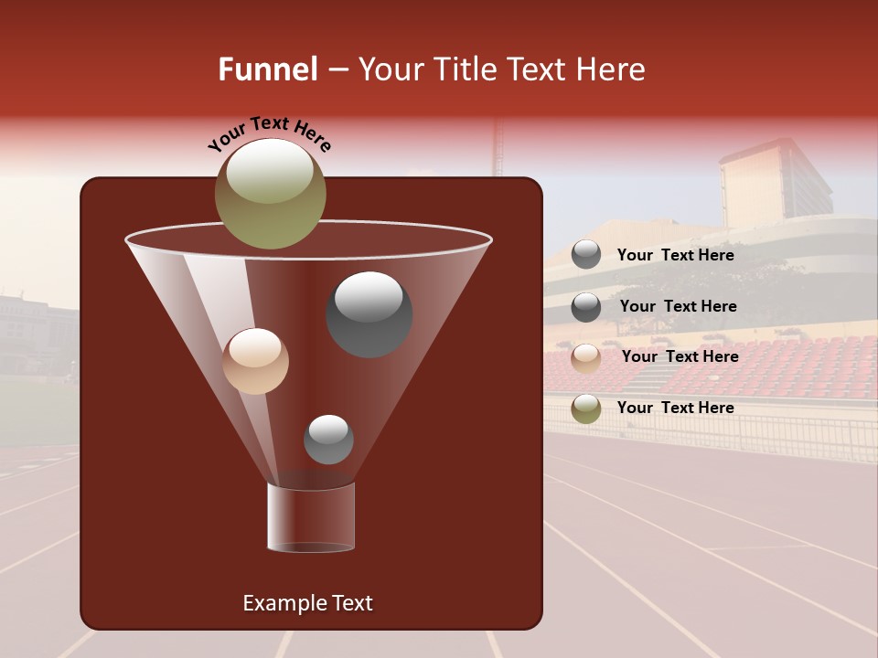 Course Arena Track PowerPoint Template