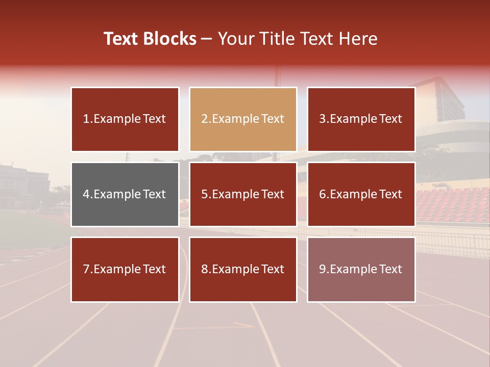 Course Arena Track PowerPoint Template