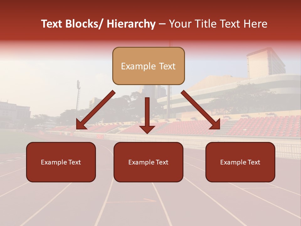 Course Arena Track PowerPoint Template