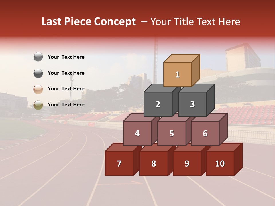 Course Arena Track PowerPoint Template