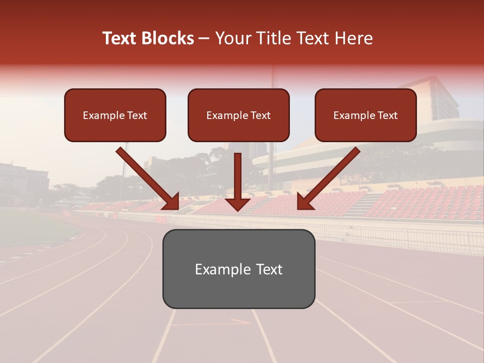 Course Arena Track PowerPoint Template